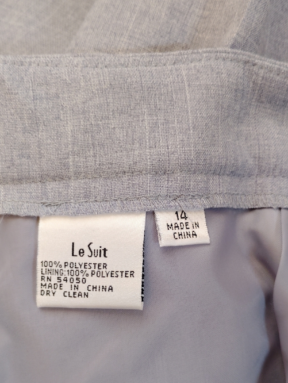 Le Suit Light Blue Women's Pant Suit Jacket & Straight Pants - Picture 11 of 11